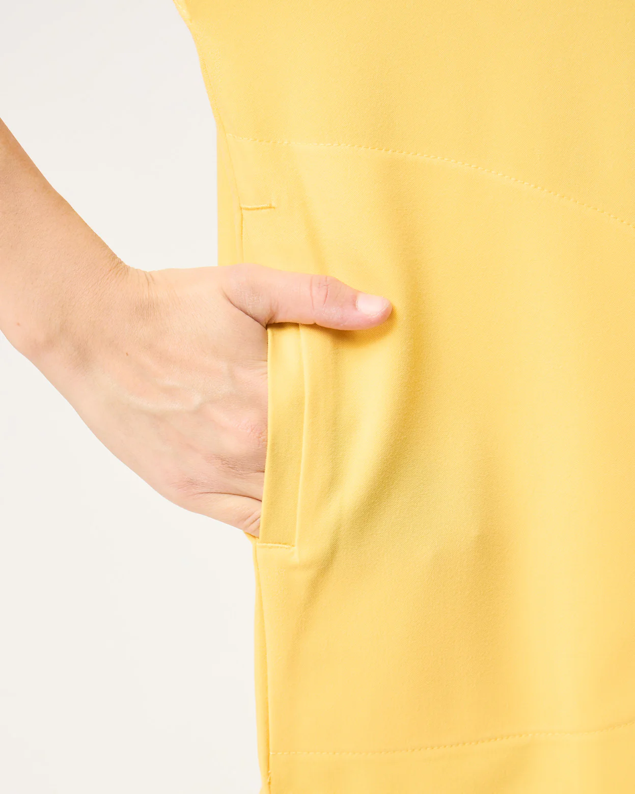 MABEL Mandarin Collar Scrub Top - Meadow Yellow | SLTECH™ - Image 8