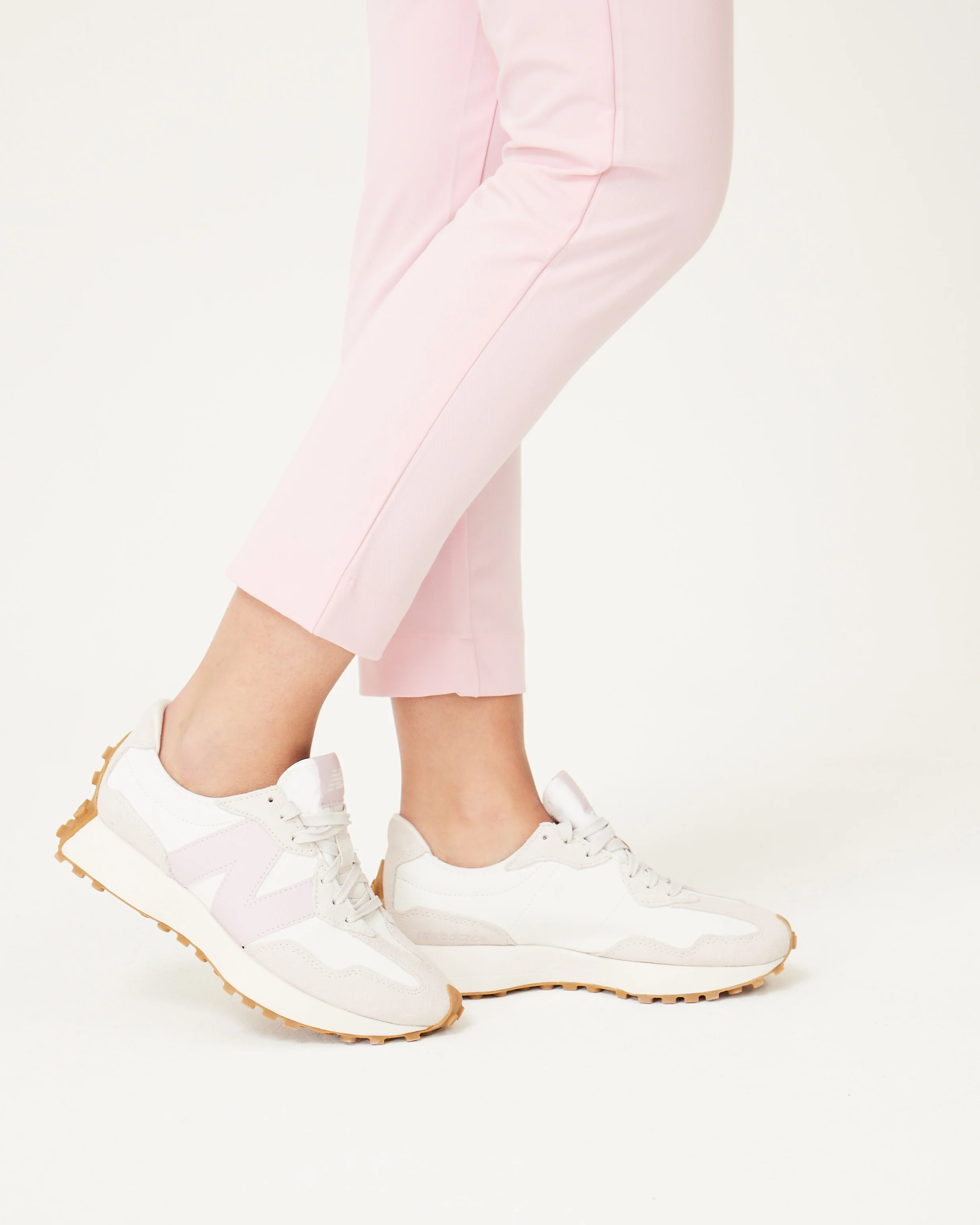 MARTHA Slim Cropped Scrub Pants - Powder Pink - CLEARANCE - Image 10