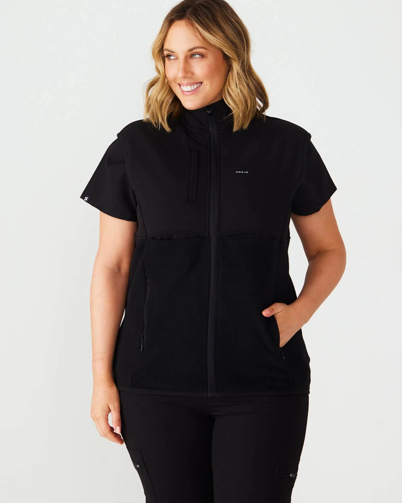 Women's Fleece Vest - Black | SLTECH™ - Image 3
