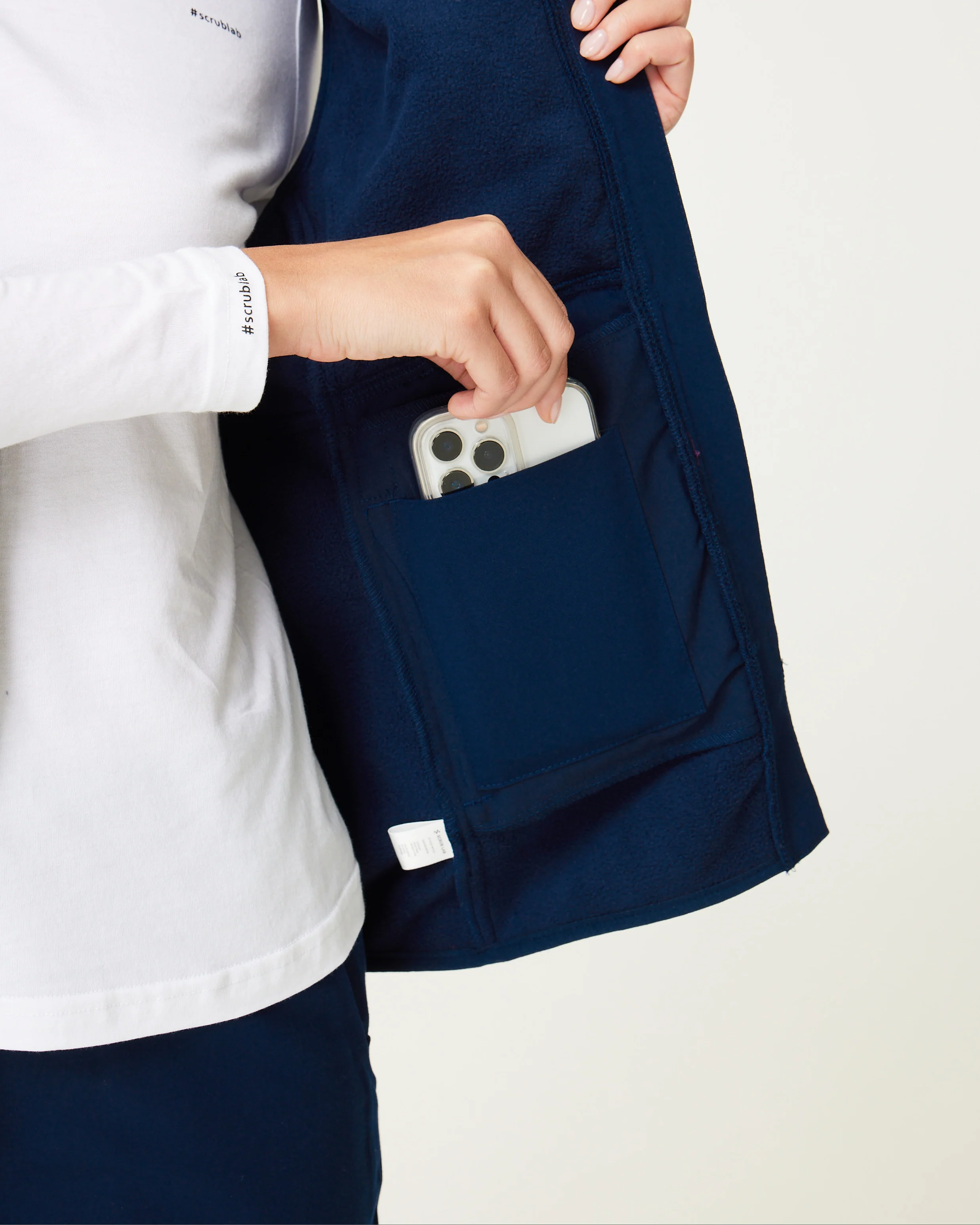 Women's Fleece Vest - Navy | SLTECH™ - Image 11