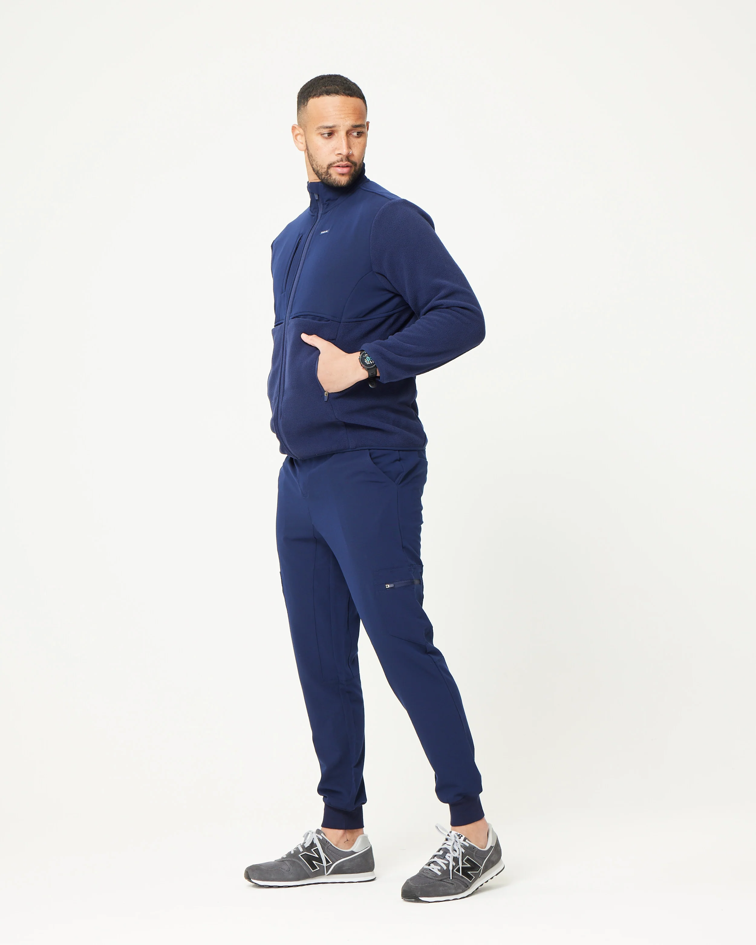 Men's Fleece Jacket - Navy | SLTECH™ - Image 4