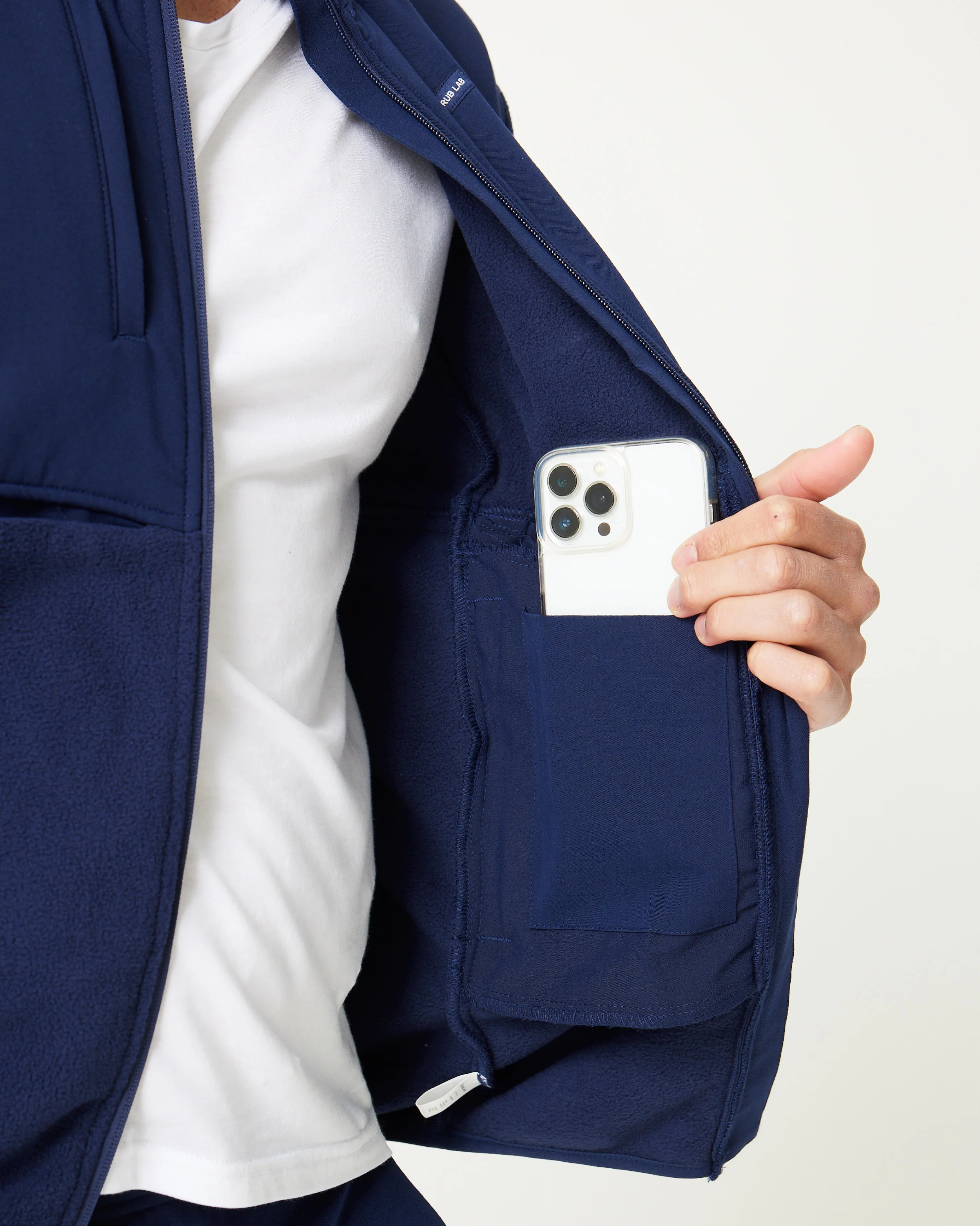 Men's Fleece Jacket - Navy | SLTECH™ - Image 9