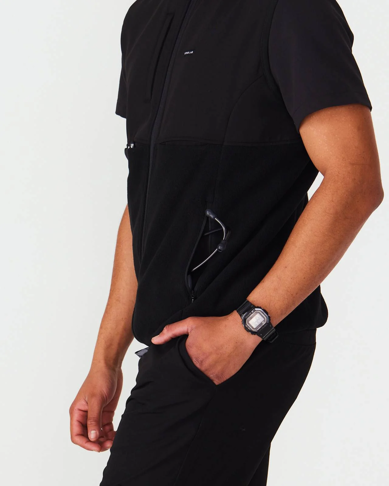 Men's Fleece Vest - Black | SLTECH™ - Image 7