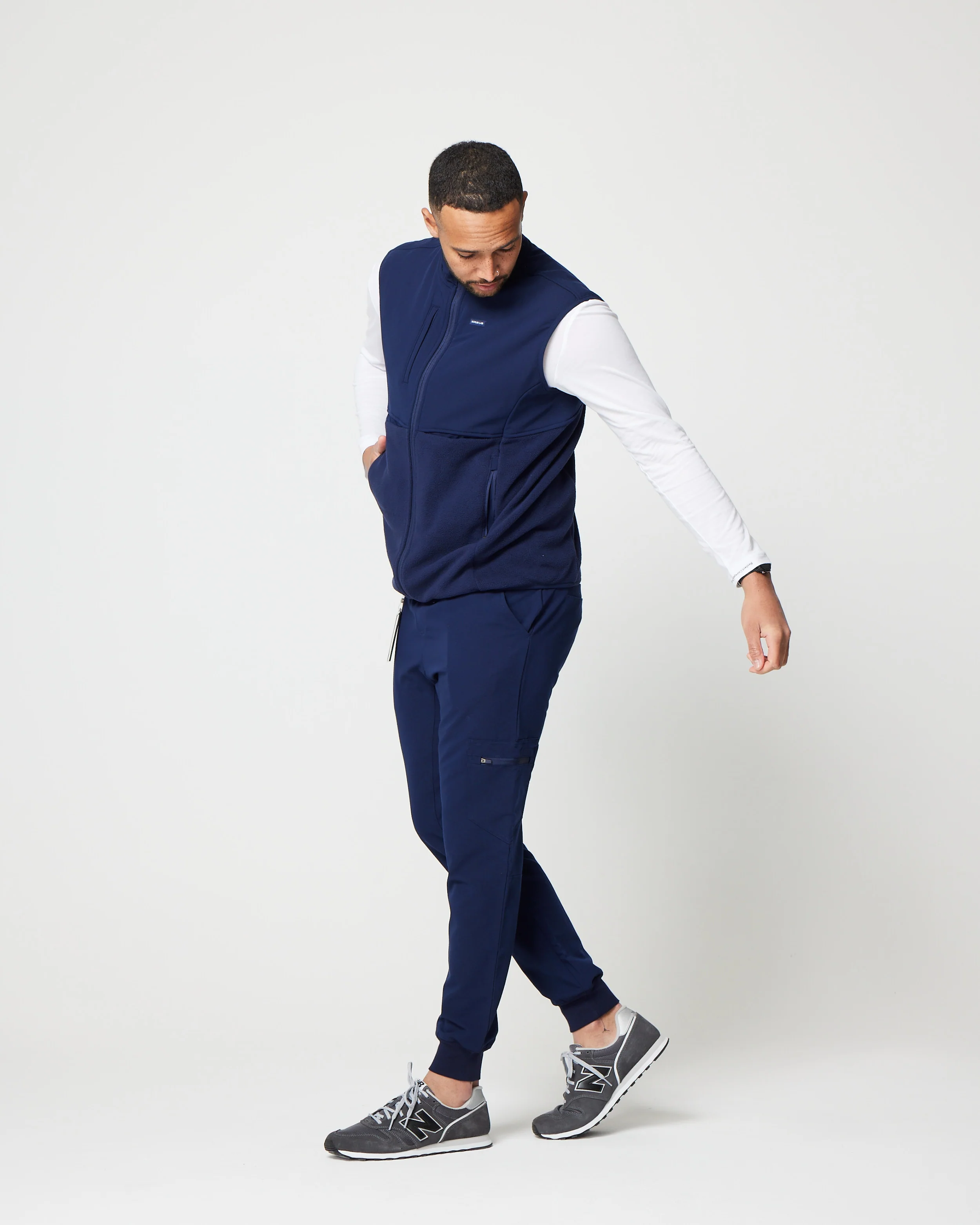 Men's Fleece Vest - Navy | SLTECH™ - Image 3