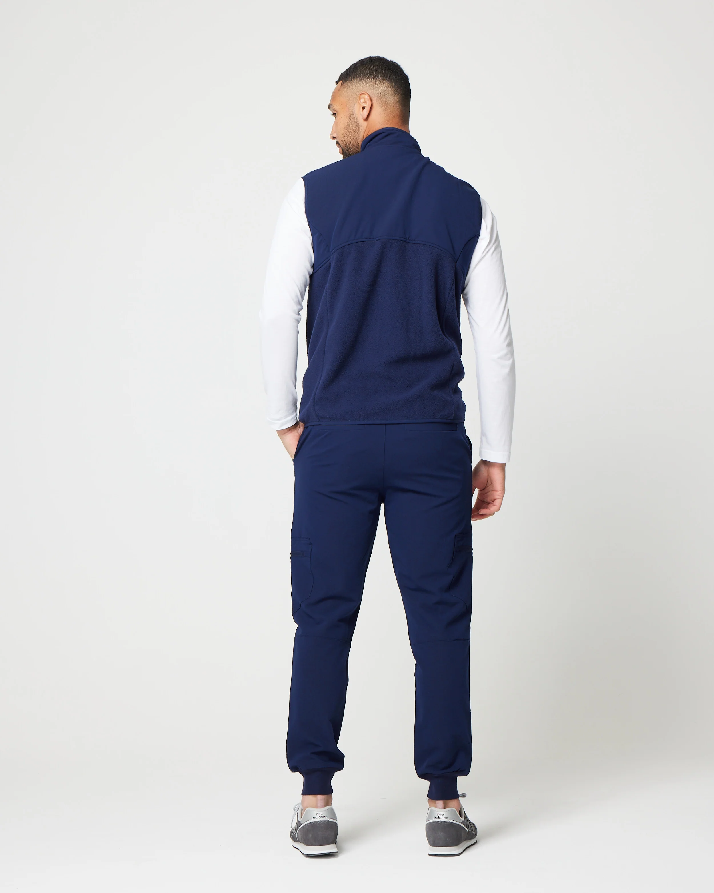 Men's Fleece Vest - Navy | SLTECH™ - Image 4