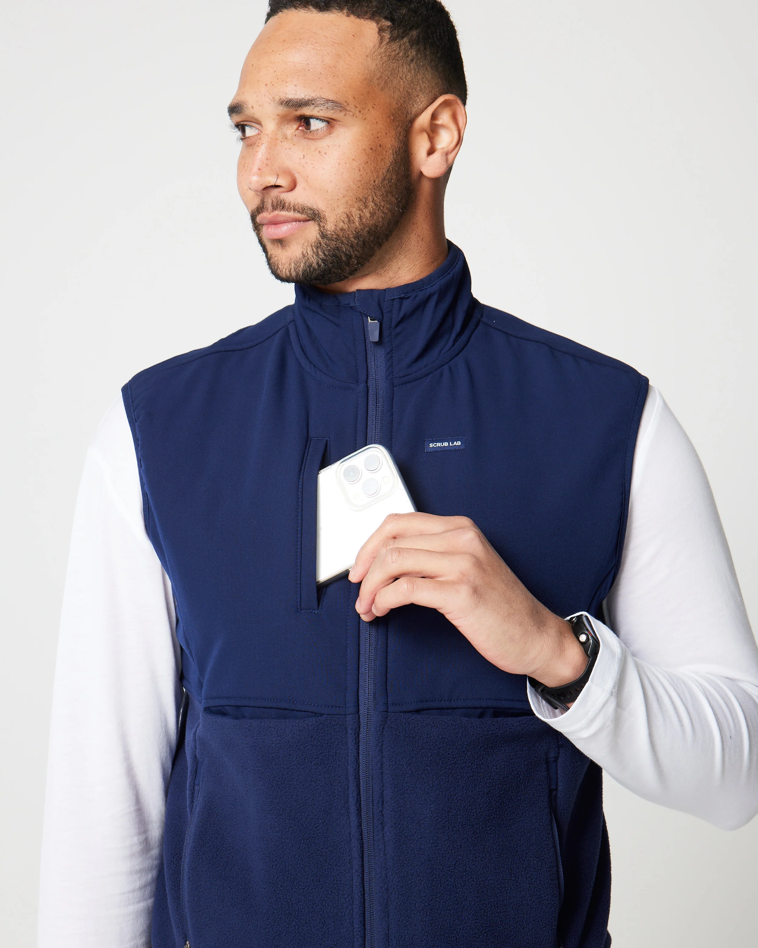 Men's Fleece Vest - Navy | SLTECH™ - Image 6