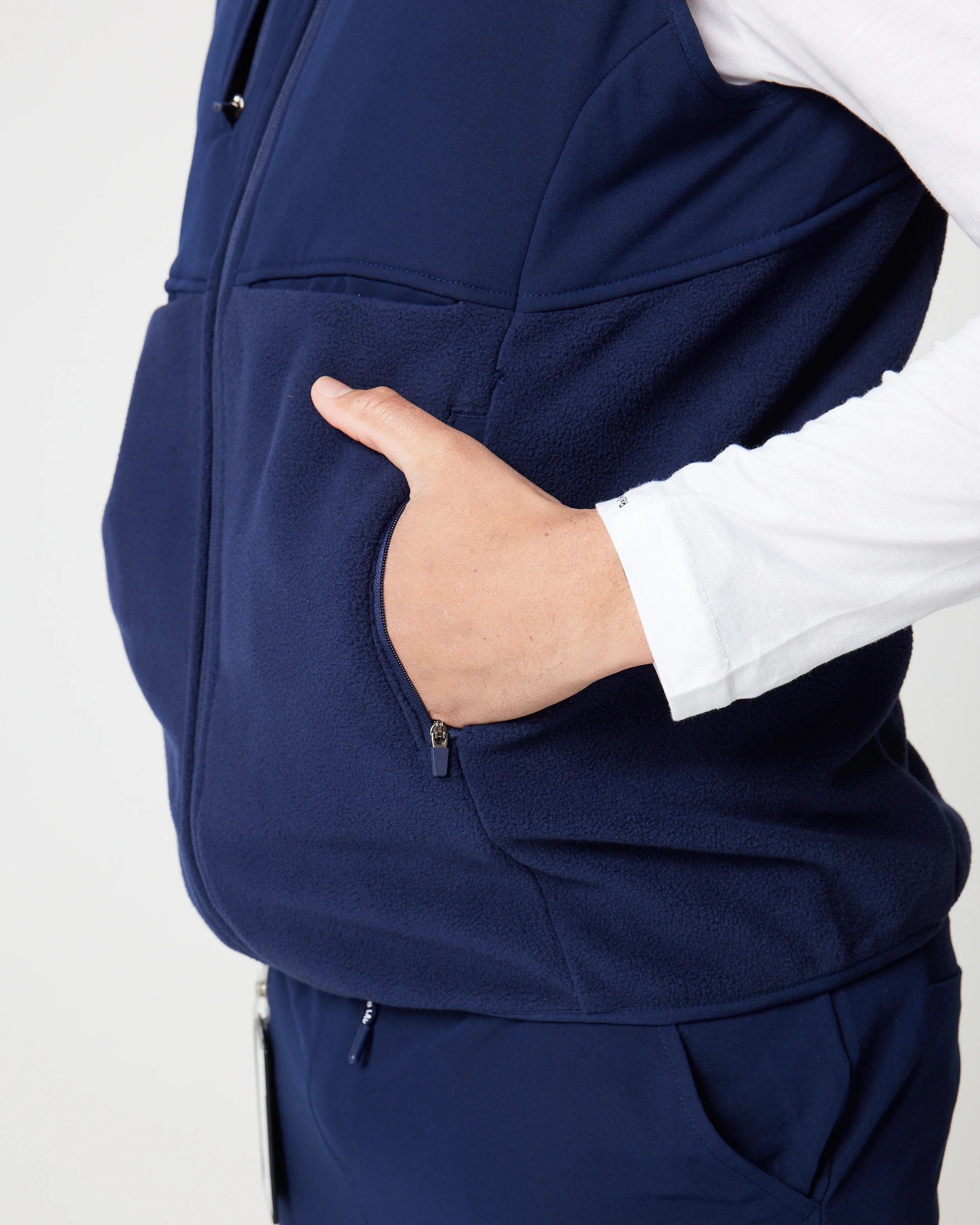 Men's Fleece Vest - Navy | SLTECH™ - Image 7