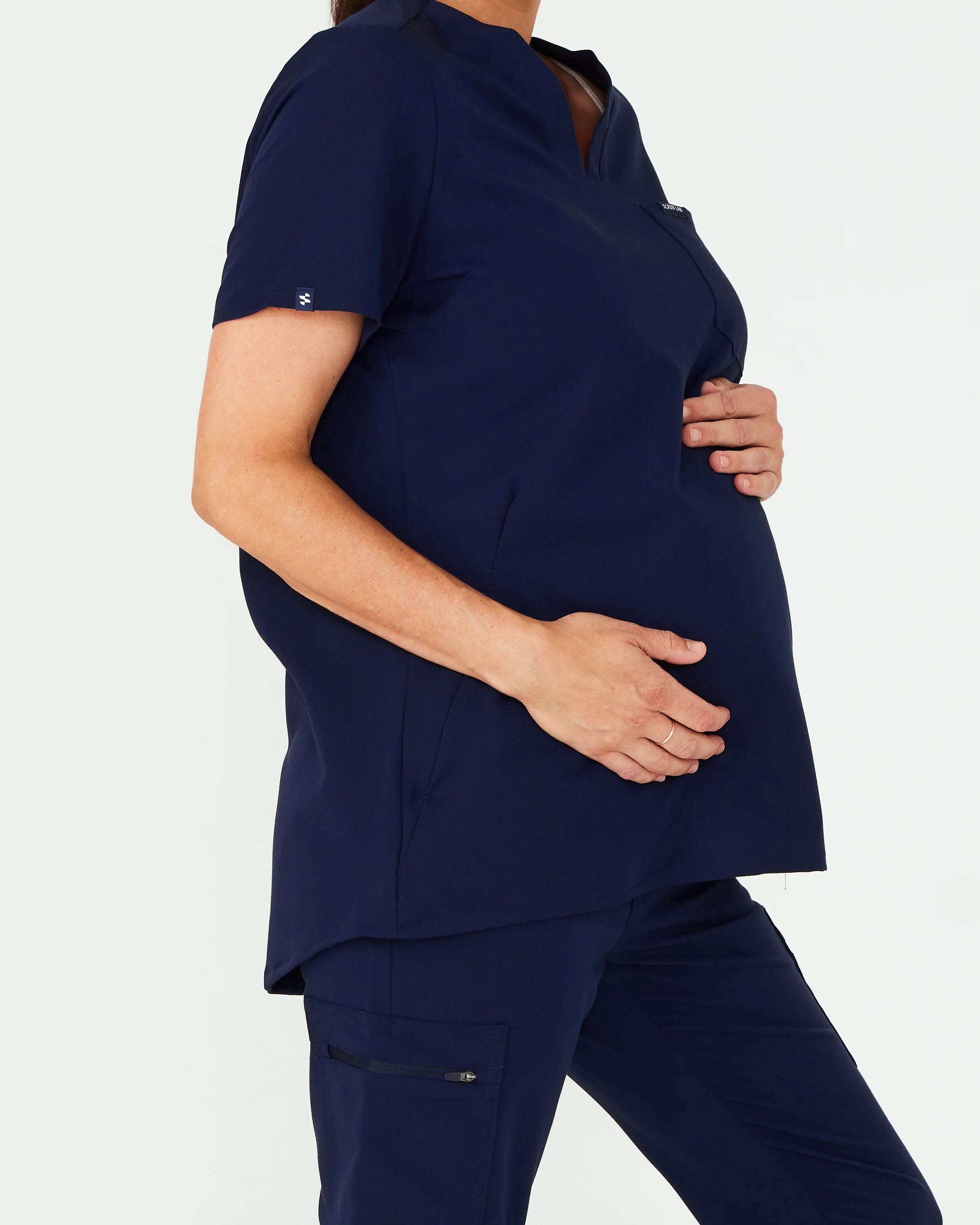 TRACY Maternity Scrub Top - Navy | SLTECH™ - Image 5