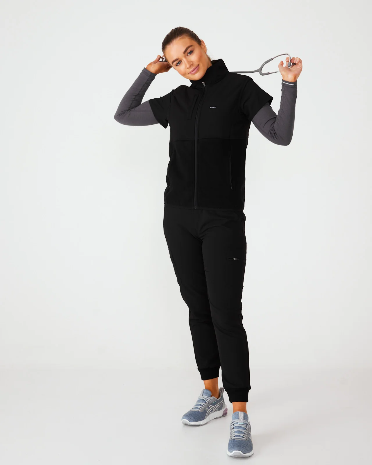 Women's Ultra-Soft Underscrub - Dark Grey | SLTECH™ - Image 7