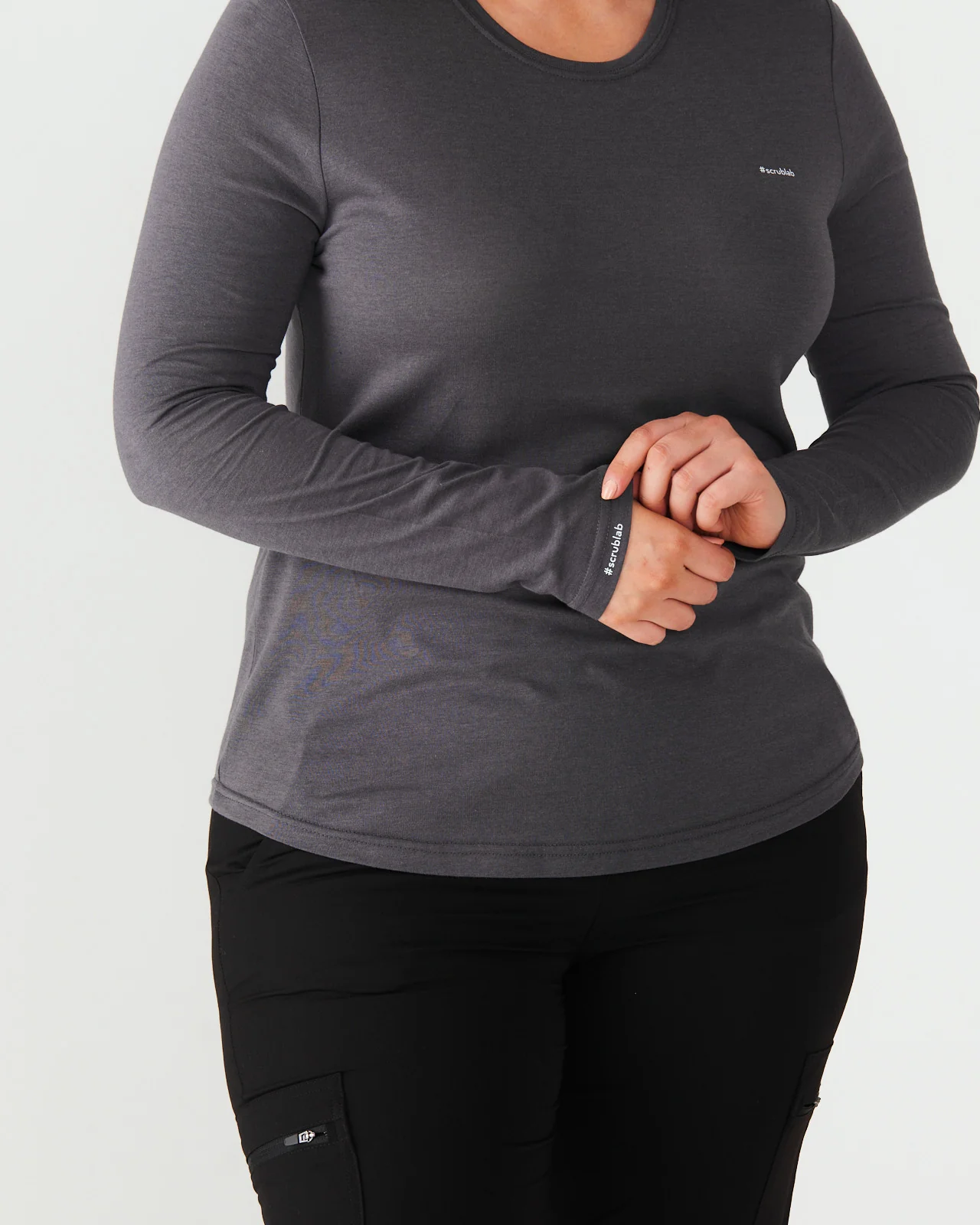 Women's Ultra-Soft Underscrub - Dark Grey | SLTECH™ - Image 9