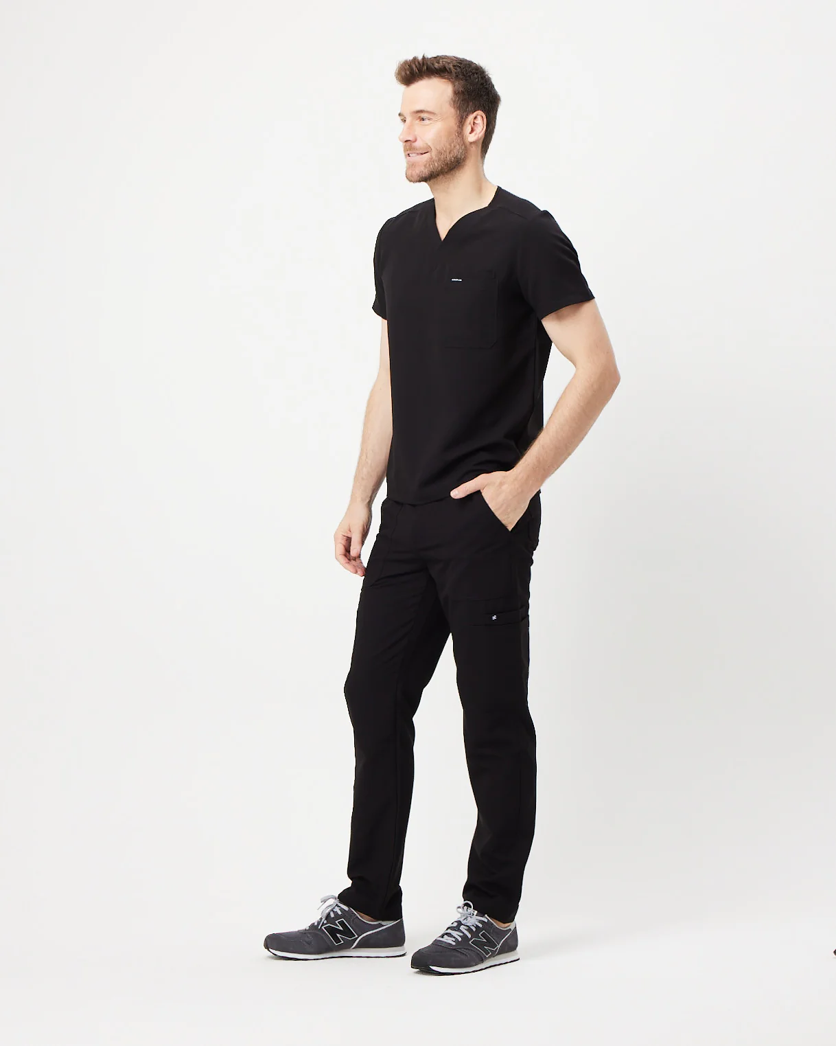 VICTOR Straight Leg Scrub Pants - Black | SLTECH™ - Image 4