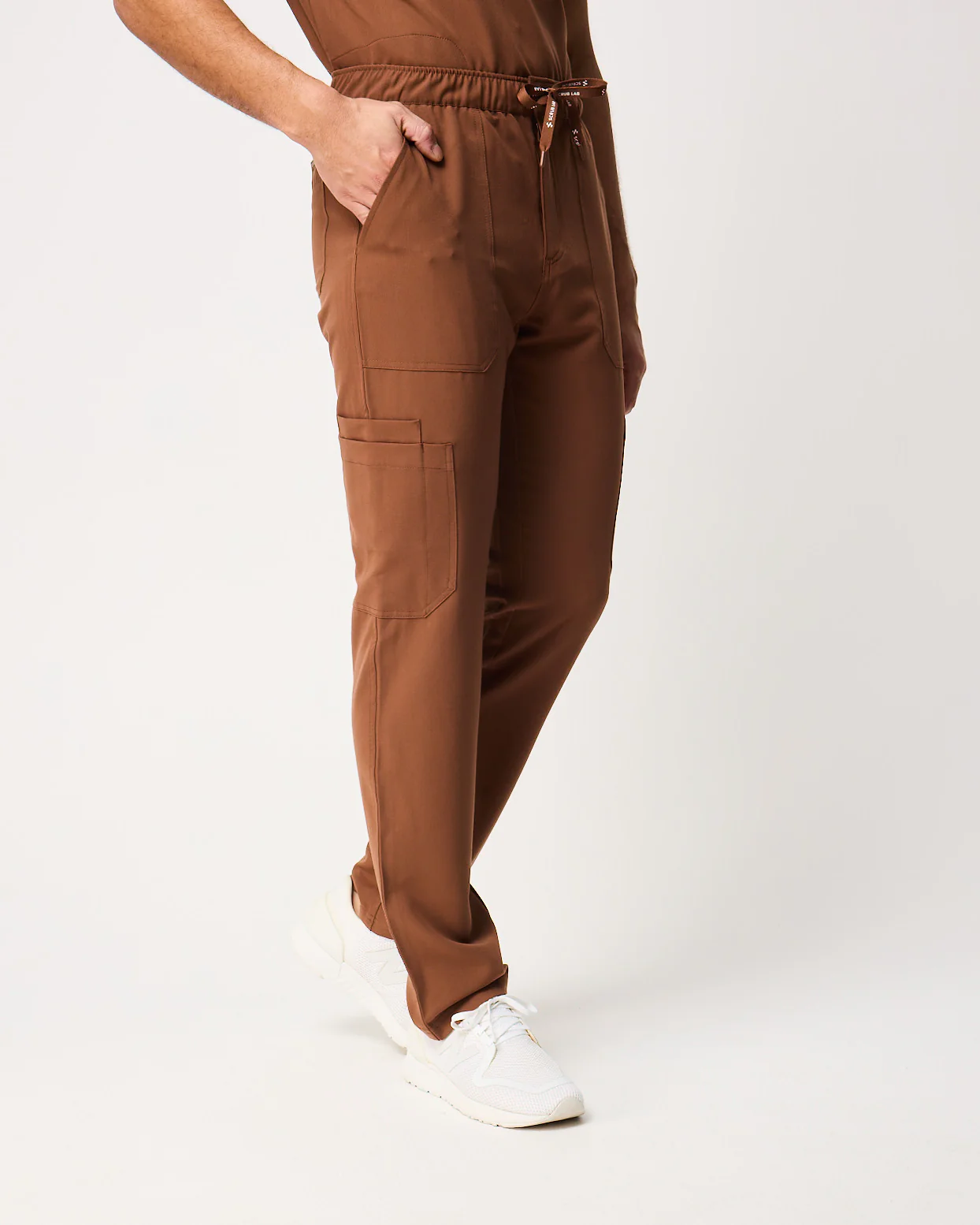 VICTOR Straight Leg Scrub Pants - Pecan Brown | SLTECH™ - Image 5