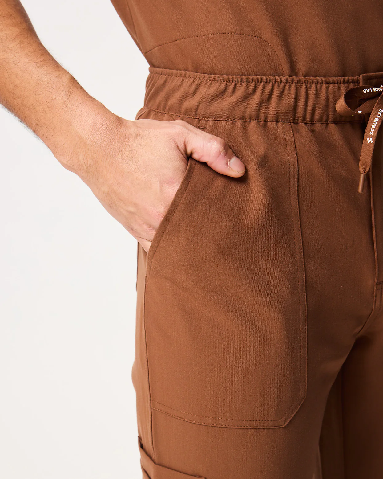 VICTOR Straight Leg Scrub Pants - Pecan Brown | SLTECH™ - Image 6