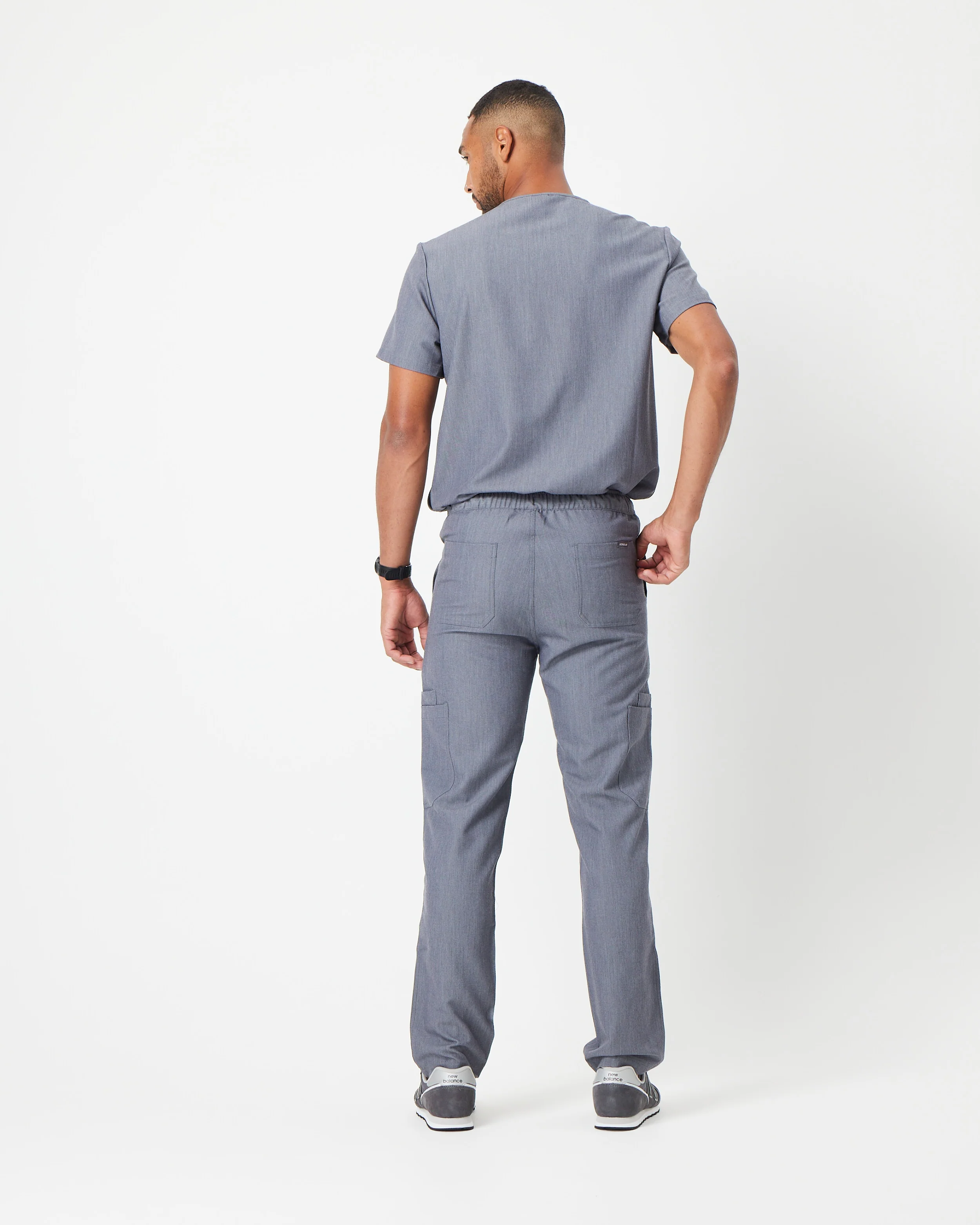 VICTOR Straight Leg Scrub Pants - Steel Grey | SLTECH™ - Image 3