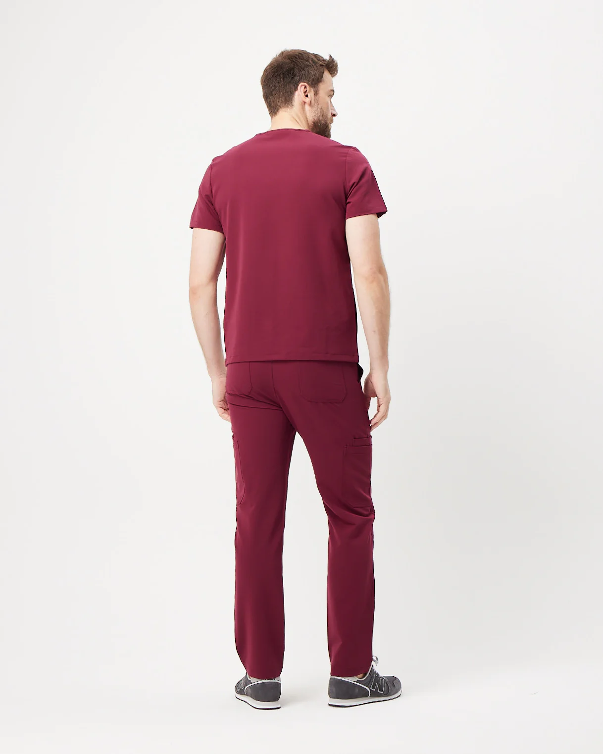 VICTOR Straight Leg Scrub Pants - Maroon | SLTECH™ - Image 3