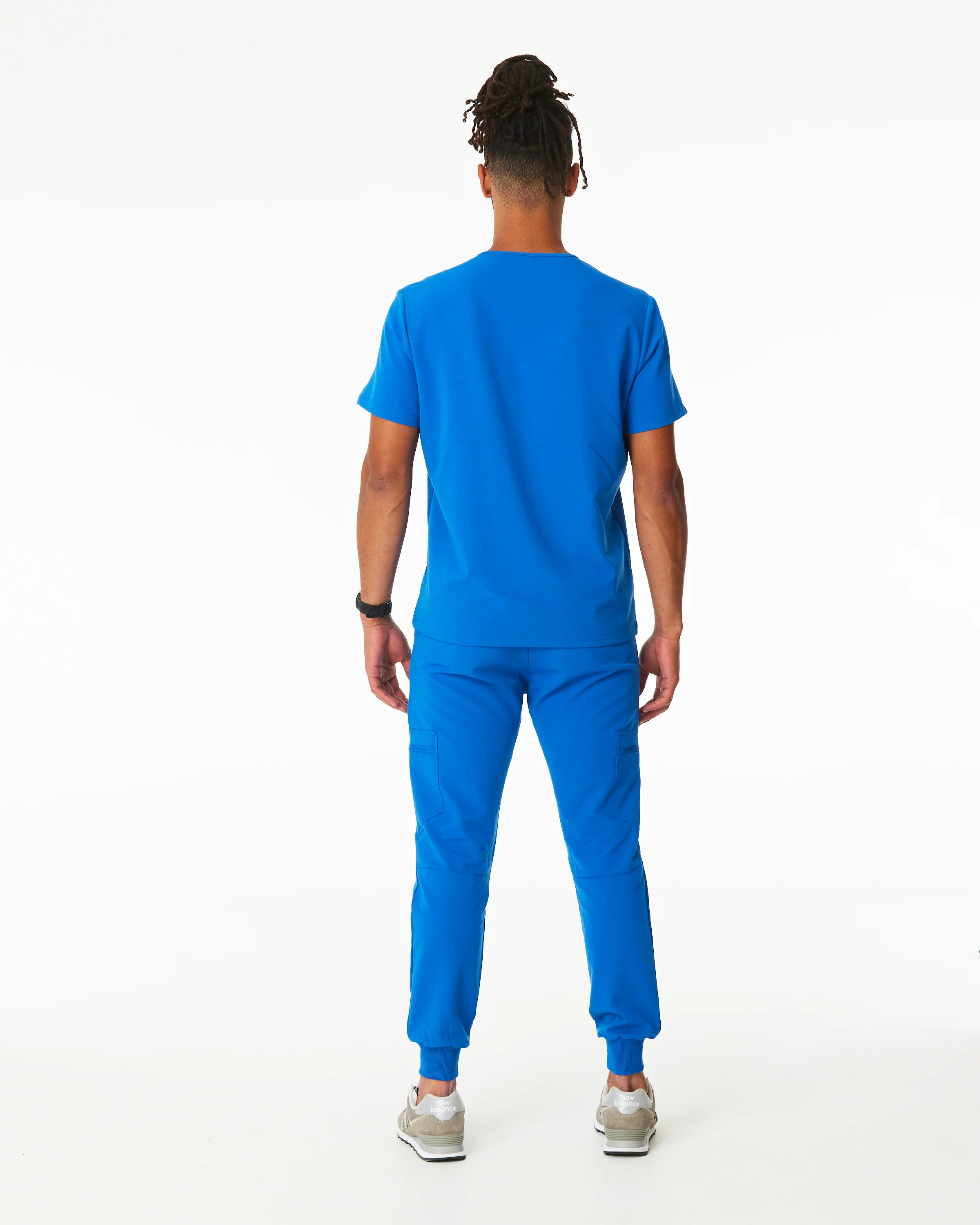WEARY Three Chest Pocket Scrub Top - Royal Blue | SLTECH™ - Image 3