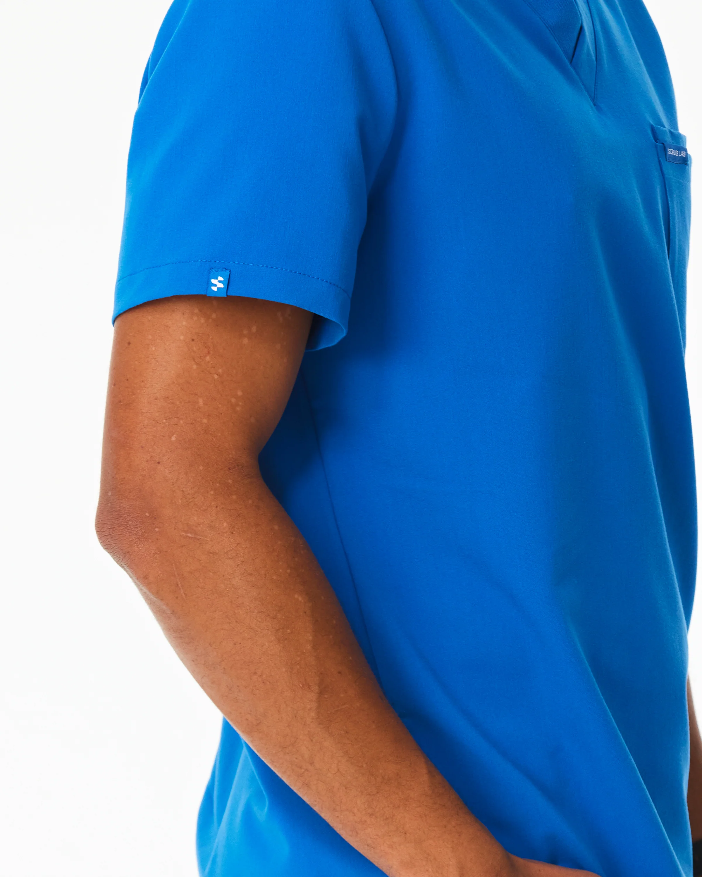 WEARY Three Chest Pocket Scrub Top - Royal Blue | SLTECH™ - Image 6